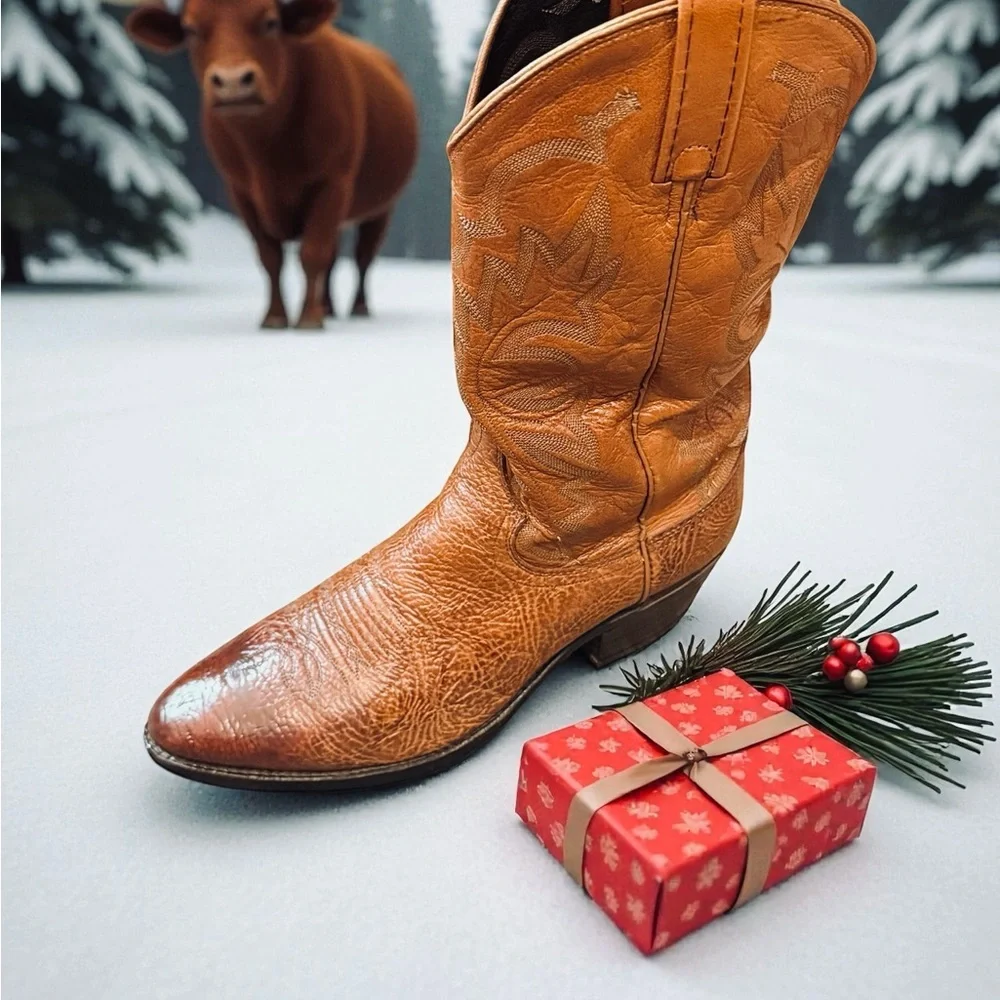 🔥 Dan Post Bullhide Cowboy Boots 11D USA Made – Christmas Special 🎁 - Picture 6 of 16
